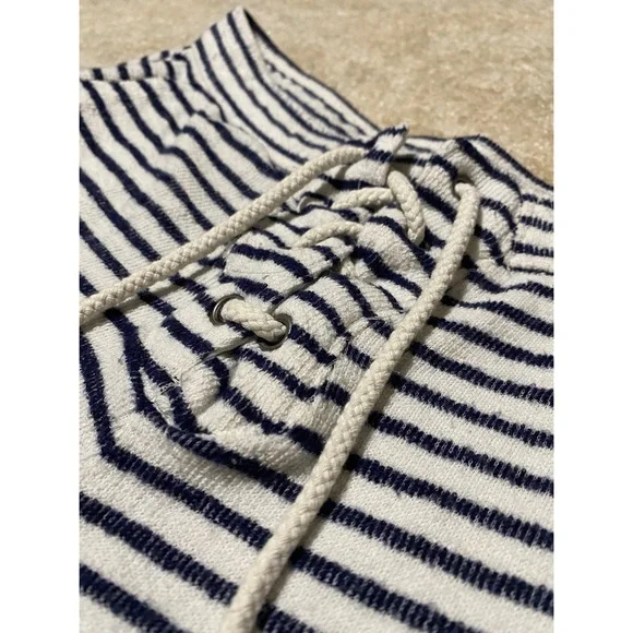 Aerie lounge shorts navy blue stripes S - Picture 4 of 10